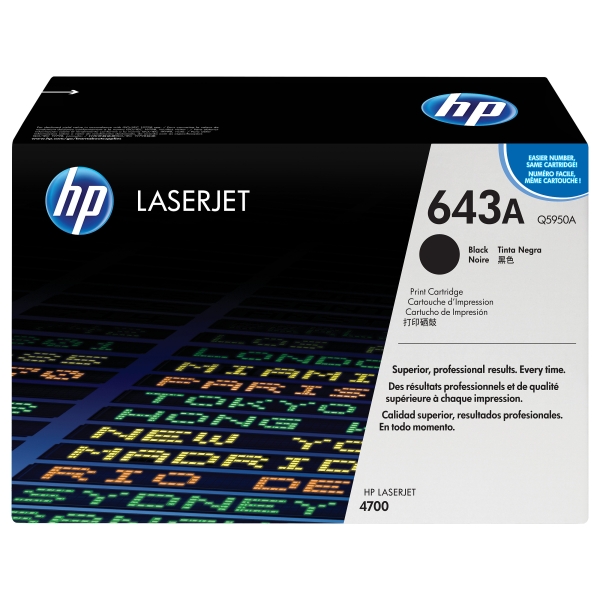 HP 643A Schwarz Original LaserJet Tonerkartusche